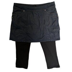 Athleta Bettina 2-in-1 Skirt Capri Leggings Combo Size Medium Sporty